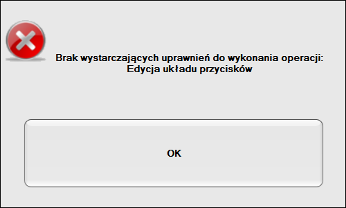 16 Brak możliwości edycji ekranu, pojawia Brak uprawnienia 263