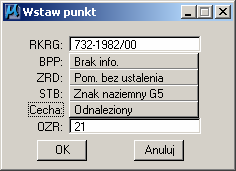 Na tym etapie prac wykorzystujemy tylko dwie cechy: wznowienie cała wszystkie punkty graniczne muszą być odnalezione i/lub wznowione.