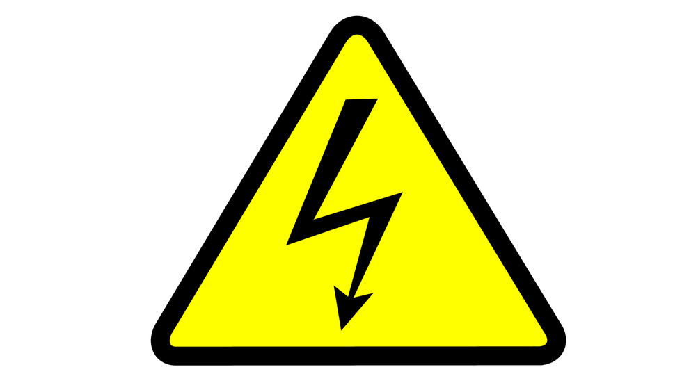 Podsumowanie wiadomości o elektryczności 2. Napięcie elektryczne Ilustracja 2. Symbol wysokiego napięcia elektrycznego 1. 2. 3. 4. 5. 6.