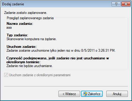 Aby je zatwierdzić, należy kliknąć przycisk Zakończ. 4.6.2.