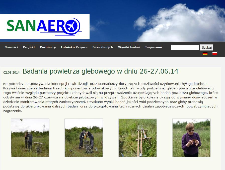 II Konferencja Spotkanie Międzynarodowa Grupy Sterującej Projektu SANAERO, i Zarządzającej Miejski Dom 12.03. Kultury 2013 w Zgorzelcu, r. Wrocław 10.09.2014 r.