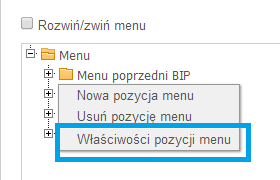 Wybierz pozycję, w której chcesz dodać podpozycję, następnie na niej kliknij prawym przyciskiem myszy.