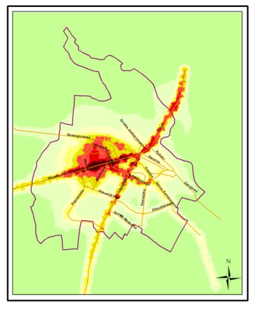 Rysunek 28. Porównanie rozkładów percentyla 90