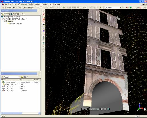 Twórz rysunki 2D oraz modele 3D bezpośrednio na zdjęciach Trimble VX -kamera -opcja robotic -skanowanie Trimble GX -aby nałożyć tekstury potrzebujemy modelu siatkowego -wybieramy obiekt oraz