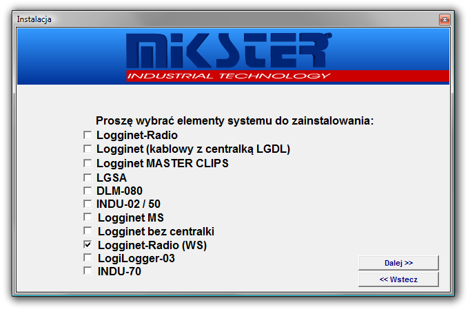 11. Konfiguracja centrali radiowej (środowisko Loggisoft). Aby zainstalować nową centralę w środowisku Loggisoft należy uruchomić Kreator dodawania elementów systemu z menu Narzędzia.