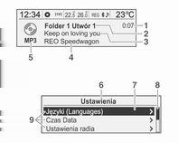 Wprowadzenie 105 W części Przegląd zamieszczono krótką prezentację funkcji systemu audio-nawigacyjnego oraz zestawienie wszystkich elementów sterowania.