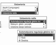 Wprowadzenie 115 Zestawienie informacji dotyczących menu Ustawienia Języki (Languages) Czas Data MM/DD/RRRR: Sty. 23, 2012 Synchronizacja zegara RDS: Wybrać opcję Włącz. lub Wył.