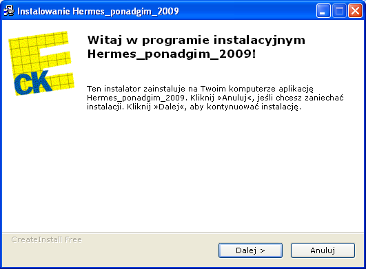 Instalacja programu W celu prawidłowej instalacji programu Hermes 2010