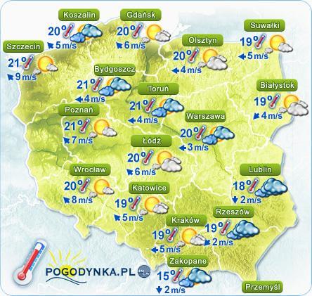 pogody dla Polski na dzień 17.05.2013 r.