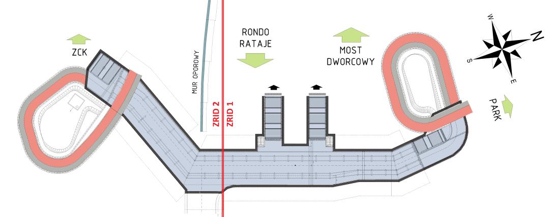 Rys. 3. Graficzne przedstawienie wyników obliczeń statycznych pierwotnej konstrukcji tunelu. Przykładowo wyniki dla momentów zginających i sił poprzecznych 5.