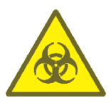 Oznakowanie stanowisk pracy i stref niebezpiecznych Obowiązkiem pracodawcy jest oznakowanie znakiem ostrzegającym przed zagroŝeniem szkodliwym czynnikiem biologicznym
