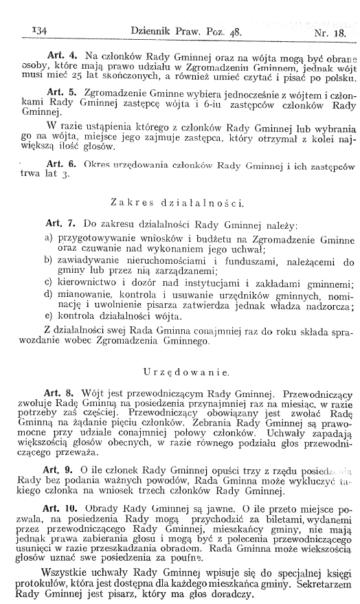 Dekret Naczelnika Państwa z 27 listopada 1918 roku 113.