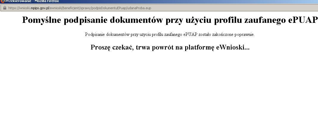 Jeżeli wybierzemy sposób podpisania dokumentu za pomocą podpisu