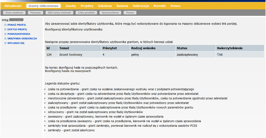 wykorzystując stary identyfikator użytkownika nie trzeba podawać nowych haseł.