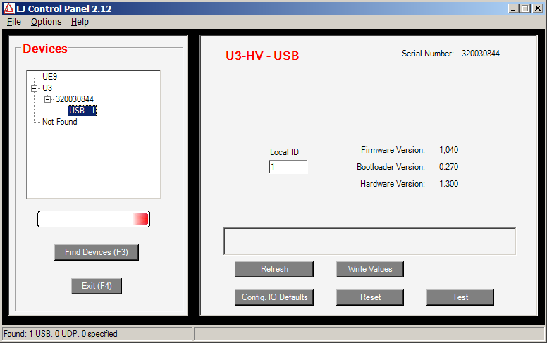 5. Firmowy program testowy Otworzyd zakładkę Informacja. Włączyd przycisk, uruchamiający firmowy program testowy o nazwie LJ Control Panel (UWAGA! Czekad cierpliwie, program uruchamia się dłuugo).