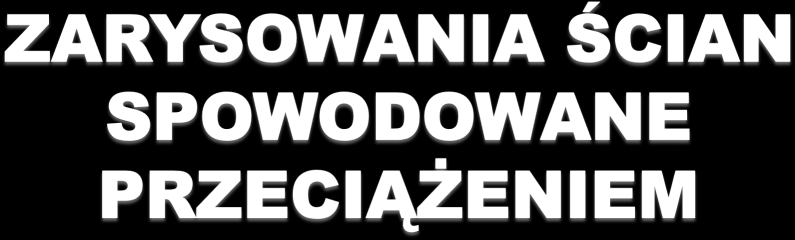 Podział zarysowań ze względu na przyczynę ich