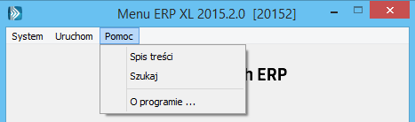 Otworzenie poszczególnych modułów można wykonać również poprzez wywołanie pliku.exe dla właściwego modułu wraz z podaniem nazwy bazy, np.