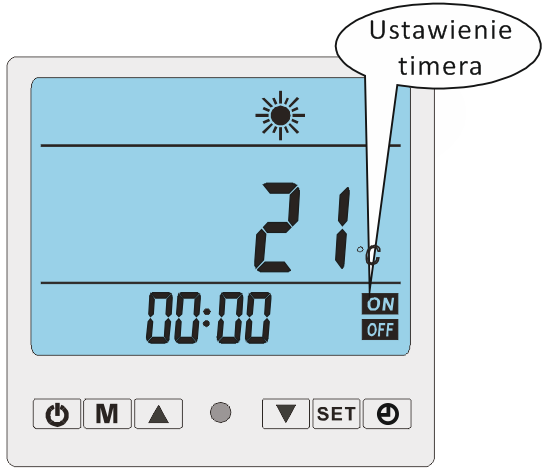 F rzeczywistej względem nastawionej rozpoczynające tryb GRZANIE Temperatura zbiornika -9 99 C Mierzone 10 Temperatura wylotowa odbioru ciepła -9 99 C Mierzone 11 Temperatura parowacza -9 99 C