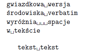 Środowiska verbatim oraz instrukcji \verb nie wolno używać wewnątrz argumentów innych instrukcji. 25. Tabele Do składania tabel służy środowisko tabular.