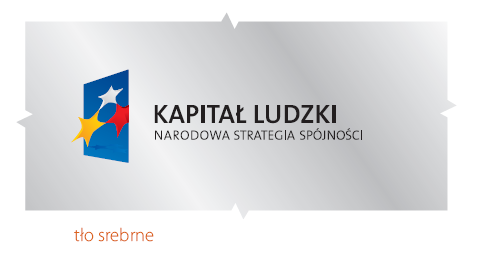 Logotyp PO KL stosowanie tła Podstawowym tłem dla logotypu jest tło