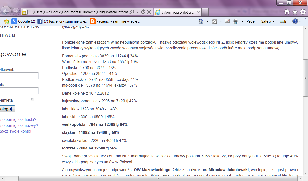 50% lekarzy w Polsce nie