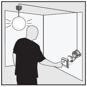 (4) Naciśnij przycisk OFF, aby wyłączyć odbiornik. Przy ponownym załączeniu odbiornika powróci on do poprzednich ustawień intensywności światła.