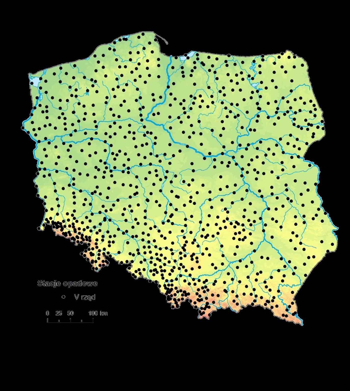 Dane pomiarowo-obserwacyjne pozyskiwane z sieci stacji hydrologicznych