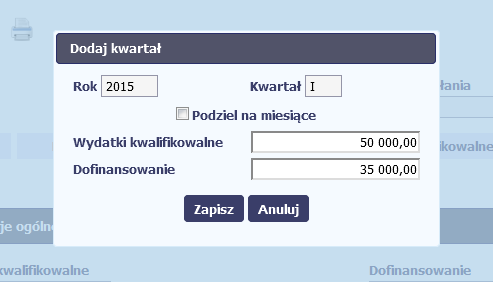 Po uzupełnieniu danych w oknie możesz dodad wiersz do kolumny poprzez (Domyślny) +Tekst podstawowy, 11 pt,