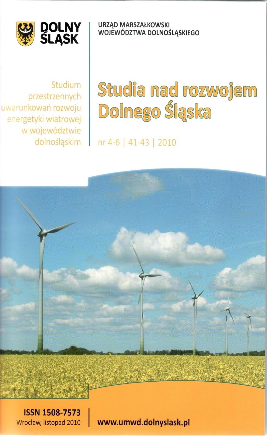Studium przestrzennych uwarunkowań rozwoju energetyki wiatrowej w