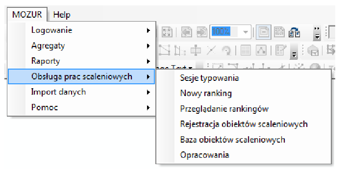 W ramach obsługi Programu Prac Scaleniowych moduł umożliwia: zarządzanie sesjami typowania obiektów do przeprowadzenia prac scaleniowych, tworzenie rankingów obrębów i działek