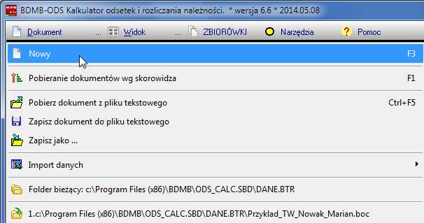 Wyłączanie wierszy tabeli z obliczeń. Dwukrotne kliknięcie wiersza tabeli powoduje jego zaznaczenie znakiem: #.