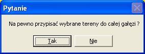 przypisanych do danej jednostki (prawa strona panelu); 3) Użytkownik wybiera tereny z listy przypisanych, które chce usunąć: a) wszystkie tereny - klika na przycisk Usuń wszystkie, b) wybrane tereny