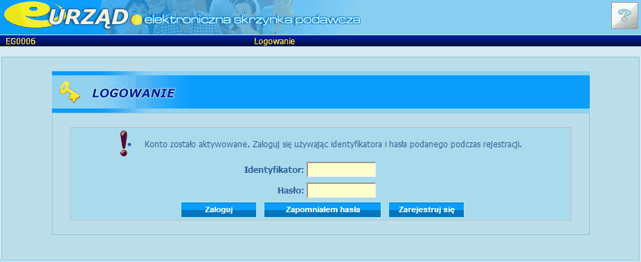 Aktywacja i konfiguracja konta użytkownika składającego formularz Rysunek: "Okno potwierdzenia rezerwacji" Konto użytkownika zostało utworzone.