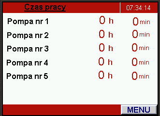 Okno do szybkiego dostępu oraz przechodzenia do pozostałych ekranów panelu operatorskiego.