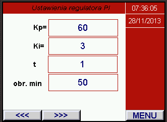 W podmenu pomiary czas pracy, przedstawione są czasy pracy poszczególnych pomp w zestawie hydroforowym. 8.3.