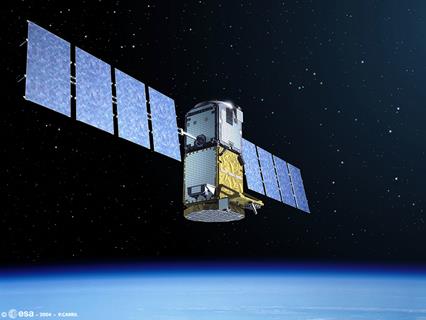 GALILEO Konstelacja satelitów: wysokość orbity: 23 600 km; nachylenie orbity: 56º; okres obiegu: 14 h 00 m ; liczba płaszczyzn: 3; satelitów w płaszczyźnie: 9+1; liczba satelitów: 27+3.