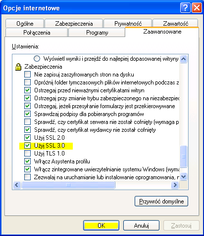 W czasie wykonywania tych czynności należy je potwierdzić przyciskiem Ok. Wykonane zmiany potwierdzić na zakończenie przyciskiem Ok. 10.