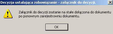 Załącznik zawiera wykaz wypłaconych świadczeń, wykaz kwot przekazanych przez komornika sądowego oraz rozliczenie należności.