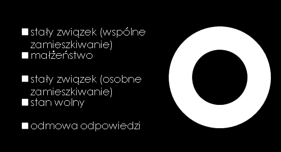 charakterystyka respondenta 50 miesięczne dochody netto status związku