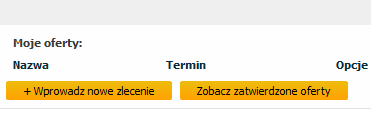 IV. Przeglądanie zleceń. 1. Po zalogowaniu się na swoje konto, należy wybrać przycisk Zlecenia, znajdujący się w górnym pasku menu. 2.