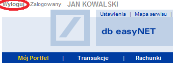 Właściwa ochrona Numeru Identyfikacyjnego Klienta (NIK) oraz Kodu Dostępu Nie ujawniaj osobom trzecim danych służących do logowania do systemu (NIK, Kod Dostępu).