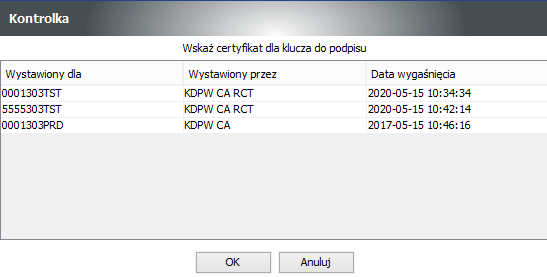 Zdalne odnawianie certyfikatu użytkownika systemu ESDI/WEB umieszczonego na karcie W celu odnowienia certyfikatu użytkownika, należy: 1. Włożyć kartę do czytnika kart kryptograficznych. 2.