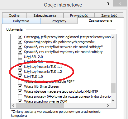 6. W celu zatwierdzenia zmian, należy nacisnąć OK. Dodanie witryny https://cert.kdpw.pl do zaufanych należy przeprowadzić zgodnie z poniższą instrukcją: 1. Uruchomić przeglądarkę Internet Explorer. 2.