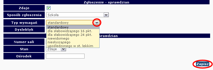 2.7. Dysleksja zgłaszanie informacji do OKE Zdający ze specyficznymi trudnościami w uczeniu się, których rodzice/prawni opiekunowie złoŝyli w terminie do 15 października dyrektorowi szkoły opinię