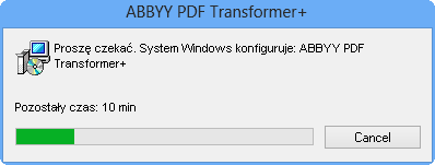 Dodatkowe opcje wiersza poleceń dla instalacji cichej Opcja /L<language code> (kod języka) wyłącza automatyczny wybór języka interfejsu i instaluje program ABBYY PDF Transformer+ z językiem