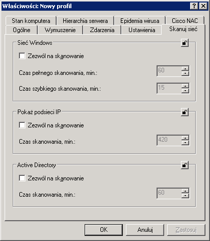 82 Kaspersky Administratin Kit Na zakładce Skanuj sieć (Rysunek 55) mżliwe jest kreślenie: 