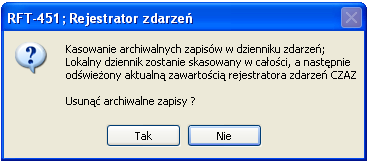 2.6.1. Rejestratr zdarzeń Jest t rejestratr sygnałów dwustanwych.