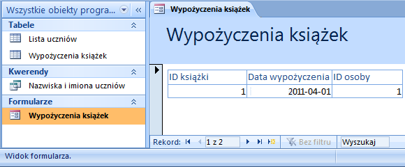 Po wpisaniu tytułu można kliknąć przycisk Zakończ, aby zakończyć pracę kreatora. 6.