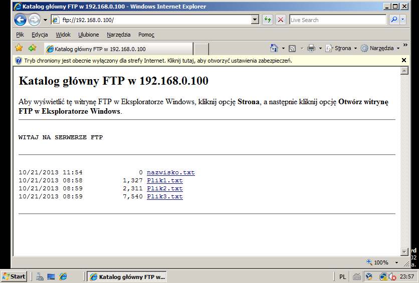 Windows Server 2008 Standard Str. 25 Ćwiczenia. Opr. JK Przykład: oraz b).