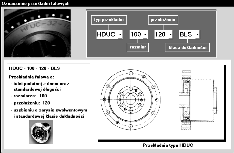 78 P. Folęga Rys. 2. Okno z katalogiem przekładni falowych Fig. 2. The window with a catalog of harmonic drive Rys. 3.